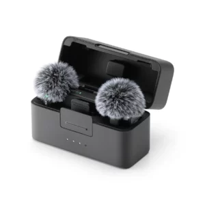 DJI Mic Mini (2 TX + 1 RX + Charging Case) met windkap