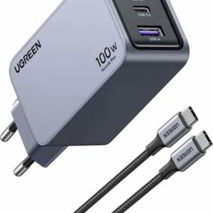 Ugreen Nexode Pro 100W Travel Charger met kabel 100w