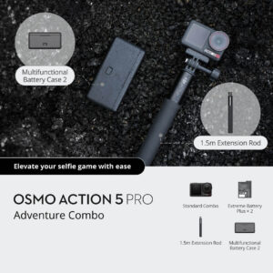 DJI Osmo Action 5 Pro Adventure Combo in de doos