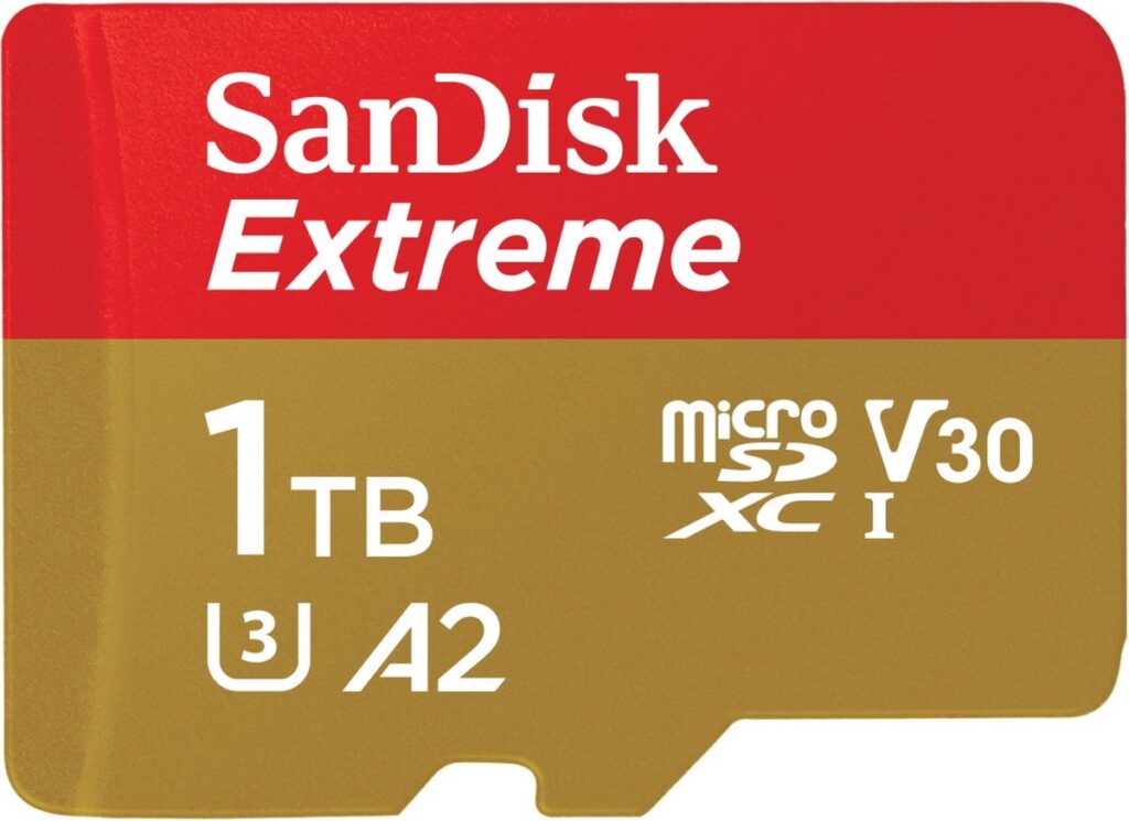 SanDisk Extreme 1TB MicroSDXC UHS-I V30
