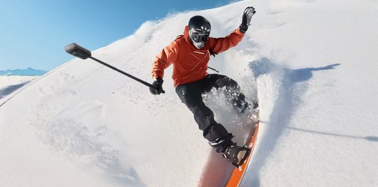 Insta360 X5 voor wintersport