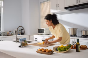 Eufy Smart Display E10 in de keuken plaatsen