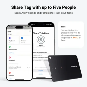 UGREEN FineTrack Slim Smart Finder delen met vijf gebruikers
