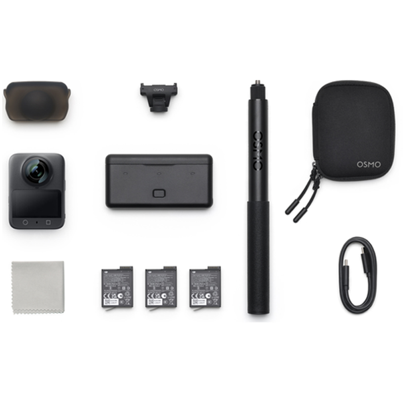 DJI Osmo 360 Adventure Combo in de verpakking