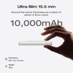 EcoFlow RAPID Mag PowerBank 10.000mAh White extreem dunne powerbank