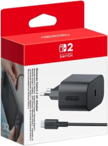 Nintendo Switch 2 AC Adapter in de verpakking