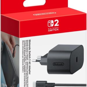 Nintendo Switch 2 AC Adapter in de verpakking
