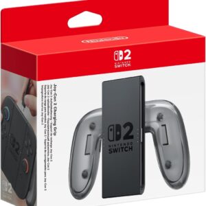 Nintendo Switch 2 Joy-Con Charge Grip in de verpakking
