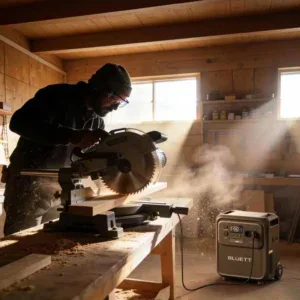 Bluetti Elite 400 stroomvoorziening voor klussen en bouwplaats